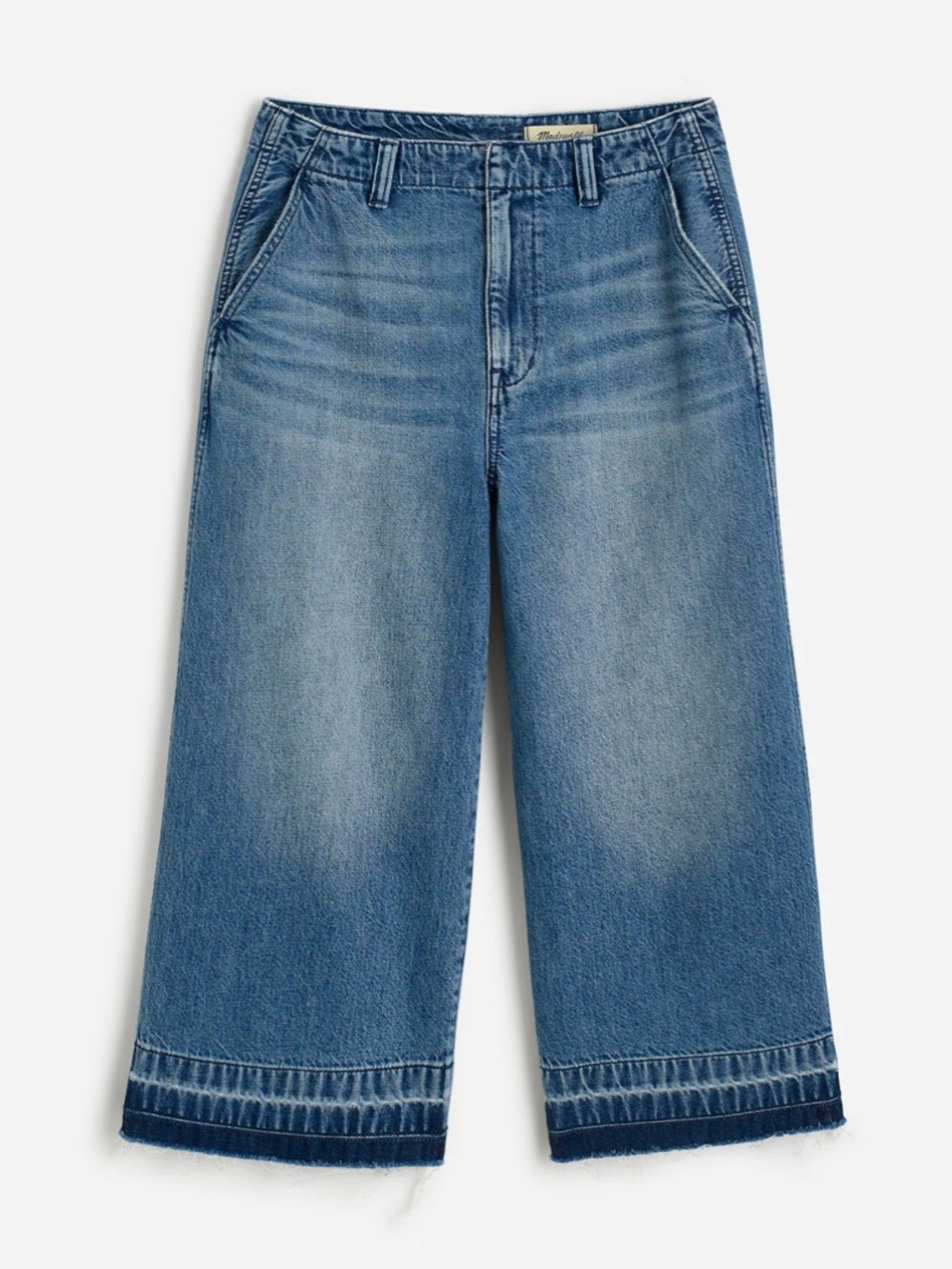 Madewell Denim Culottes Cropped Wide-Leg Dupage Wash Rigid Women’s Size 29 (NWT)